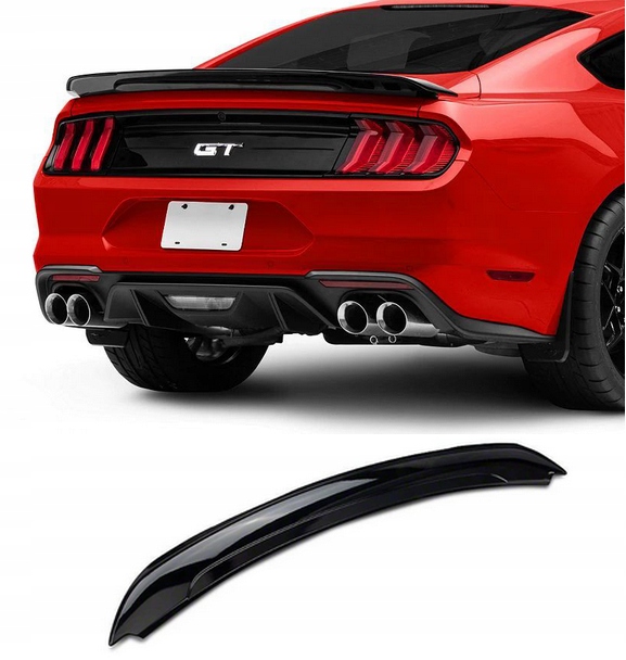 AD002897 - Спойлер FORD MUSTANG GT 15-GT350 look Black gloss