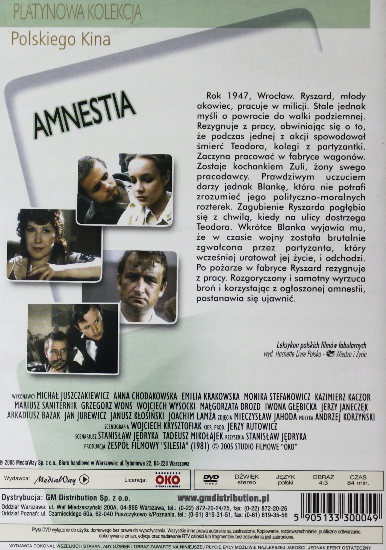 AMNESTIA (DVD) Gatunek dramaty