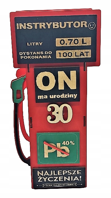 

Stojak Pojemnik Na Alkohol Dystrybutor 30 Urodziny