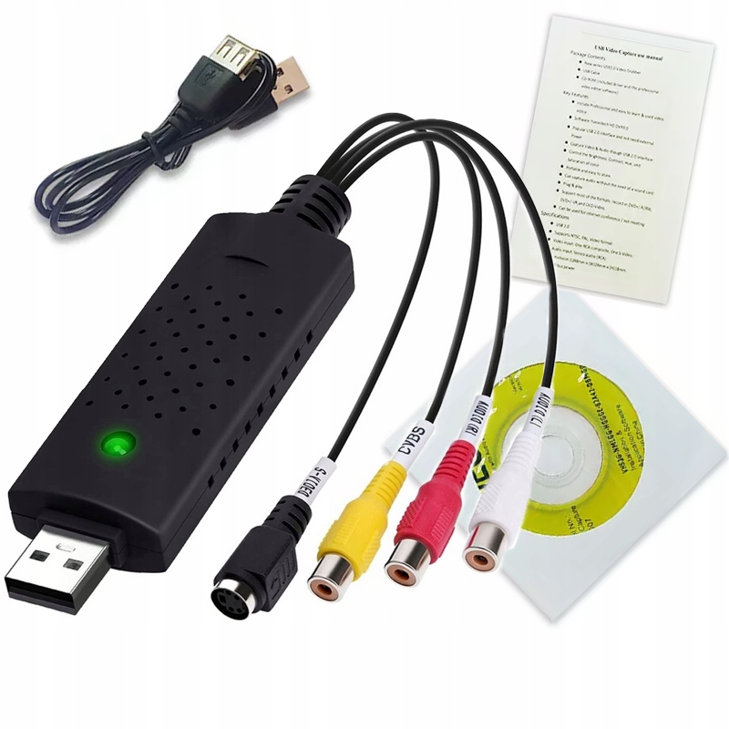 

Video Grabber Easycap Zgrywanie Z Vhs Na Pc Av Usb