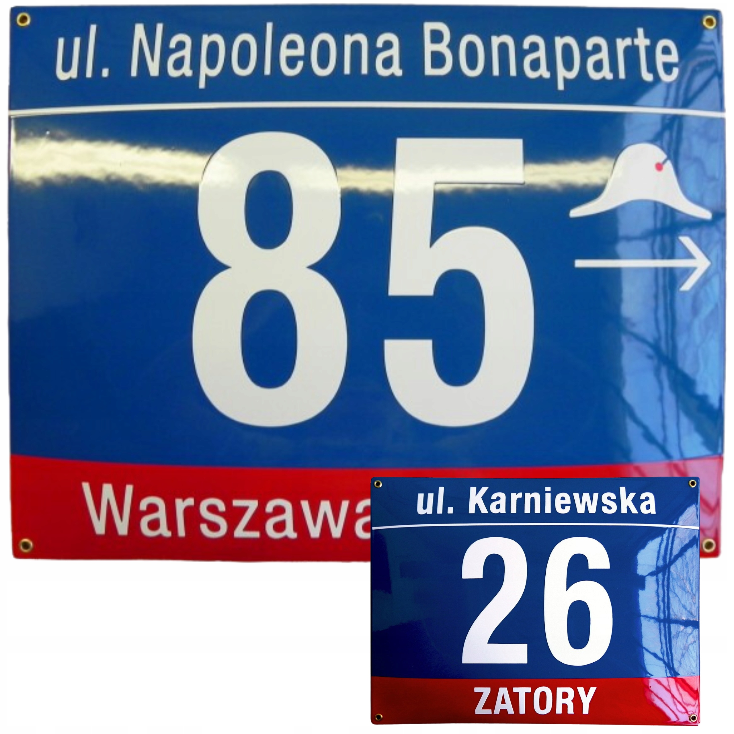 Adresová Tabulka Číslo Domu Kovová Tabulka Na Dům 35x45 CM Smaltovaná