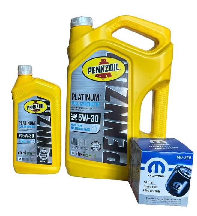 Sada Pennzoil 5V30 6L Jeep Wrangler 2.0T Olej Filter