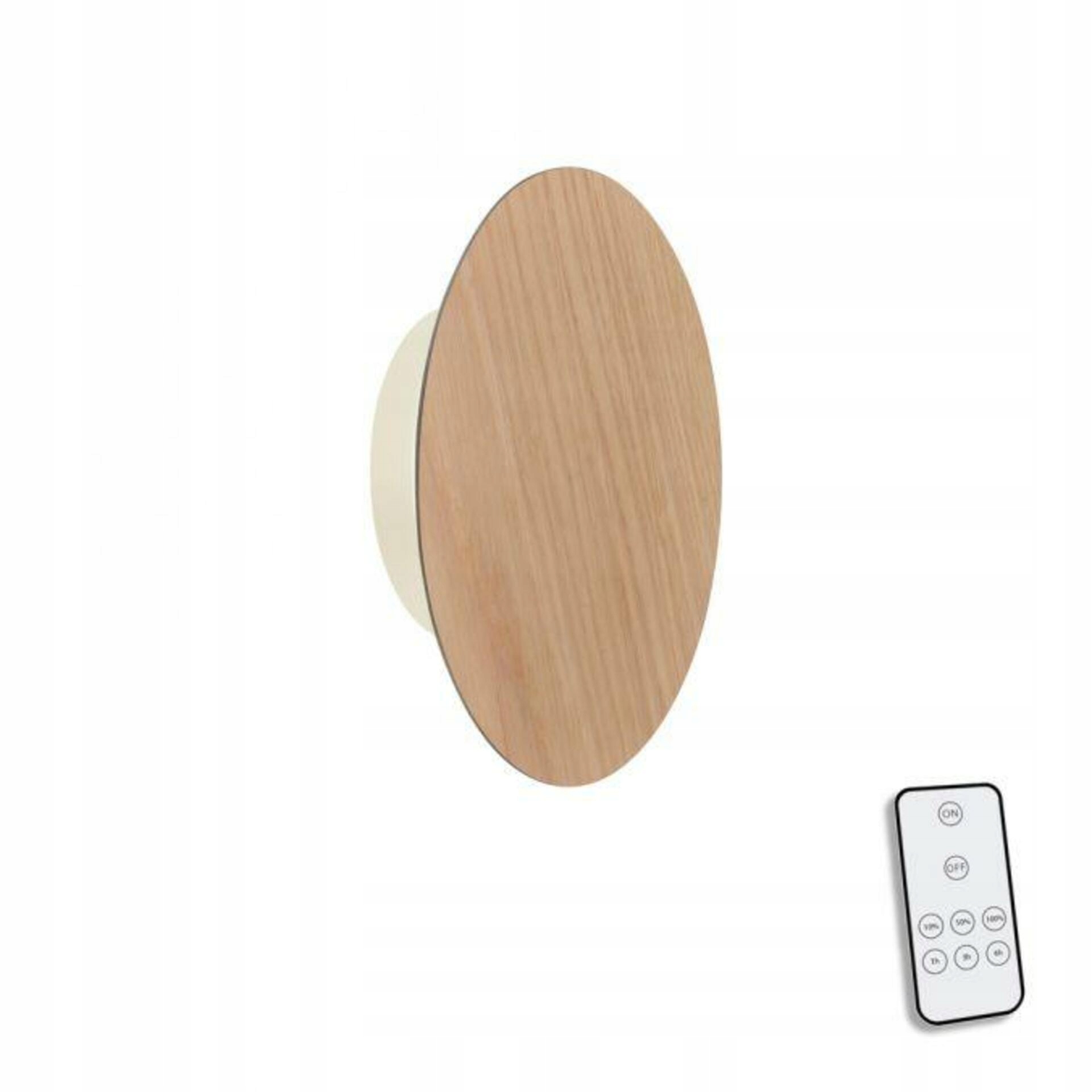 Led nástenné svietidlo Paul Neuhaus 18 cm, drevo, Usb, stmievateľné, časovač