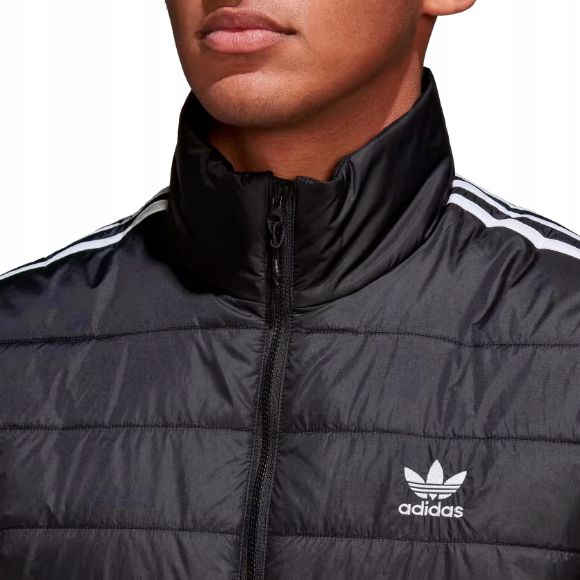 Kurtka męska Adidas Originals przejściowa czarna HL9212 PADDED PUFFER Model PADDED STAND COLLAR PUFFER JACKET