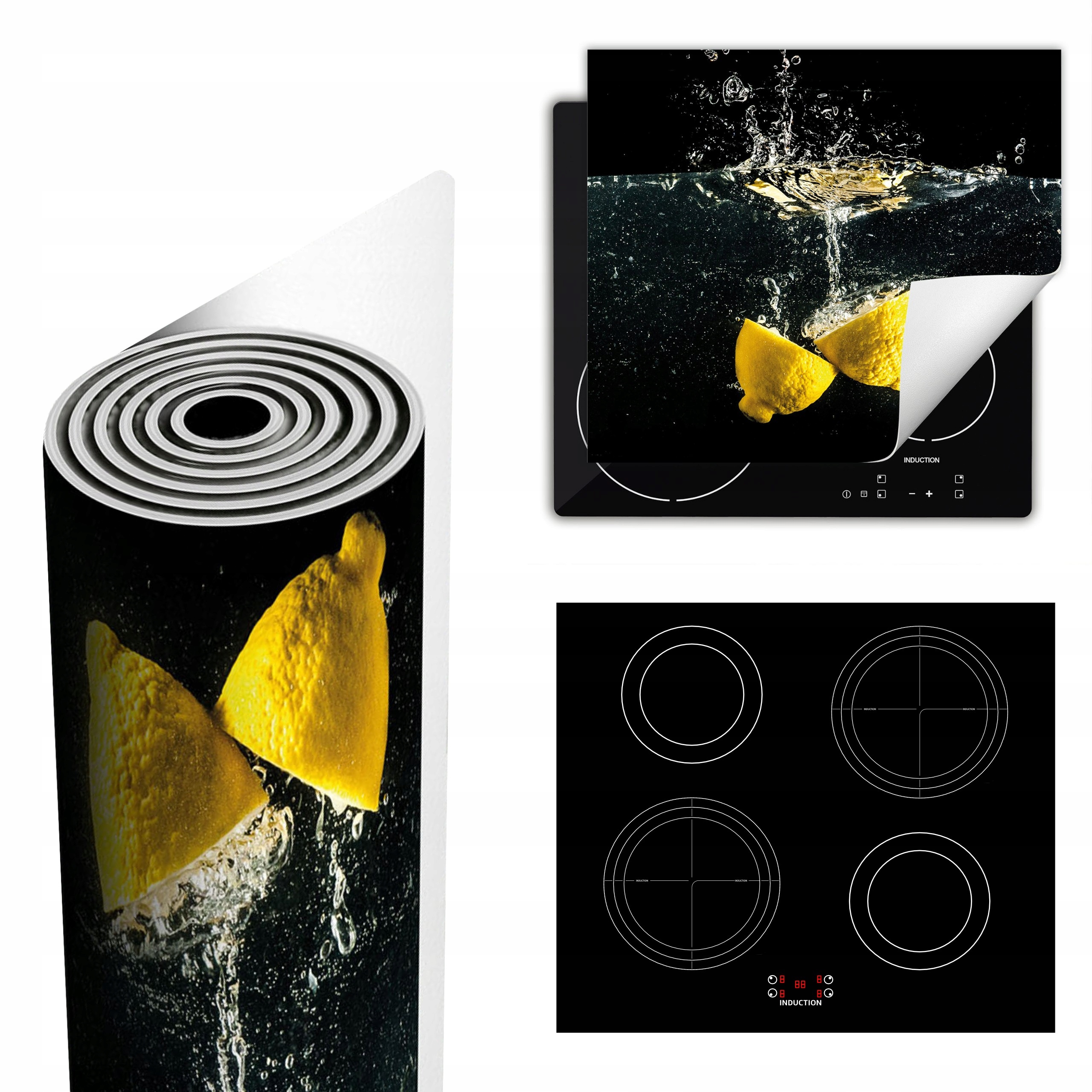 Ochranná Podložka Na Sporák Má Více Místa 60x52 černá citron