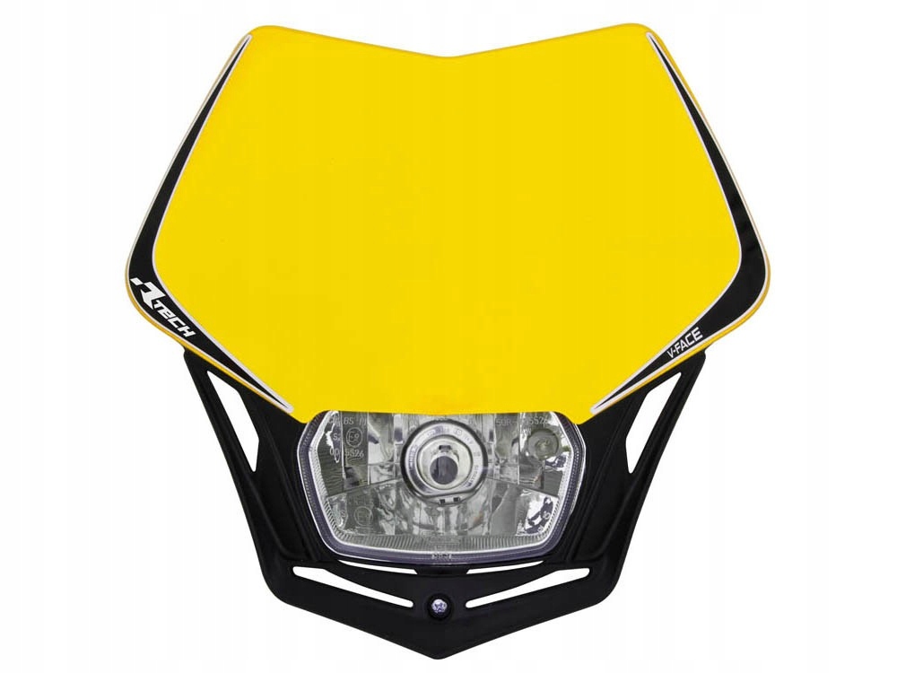 Racetech (rtech) Predná Lampa V-face Farba Žltá/čierna