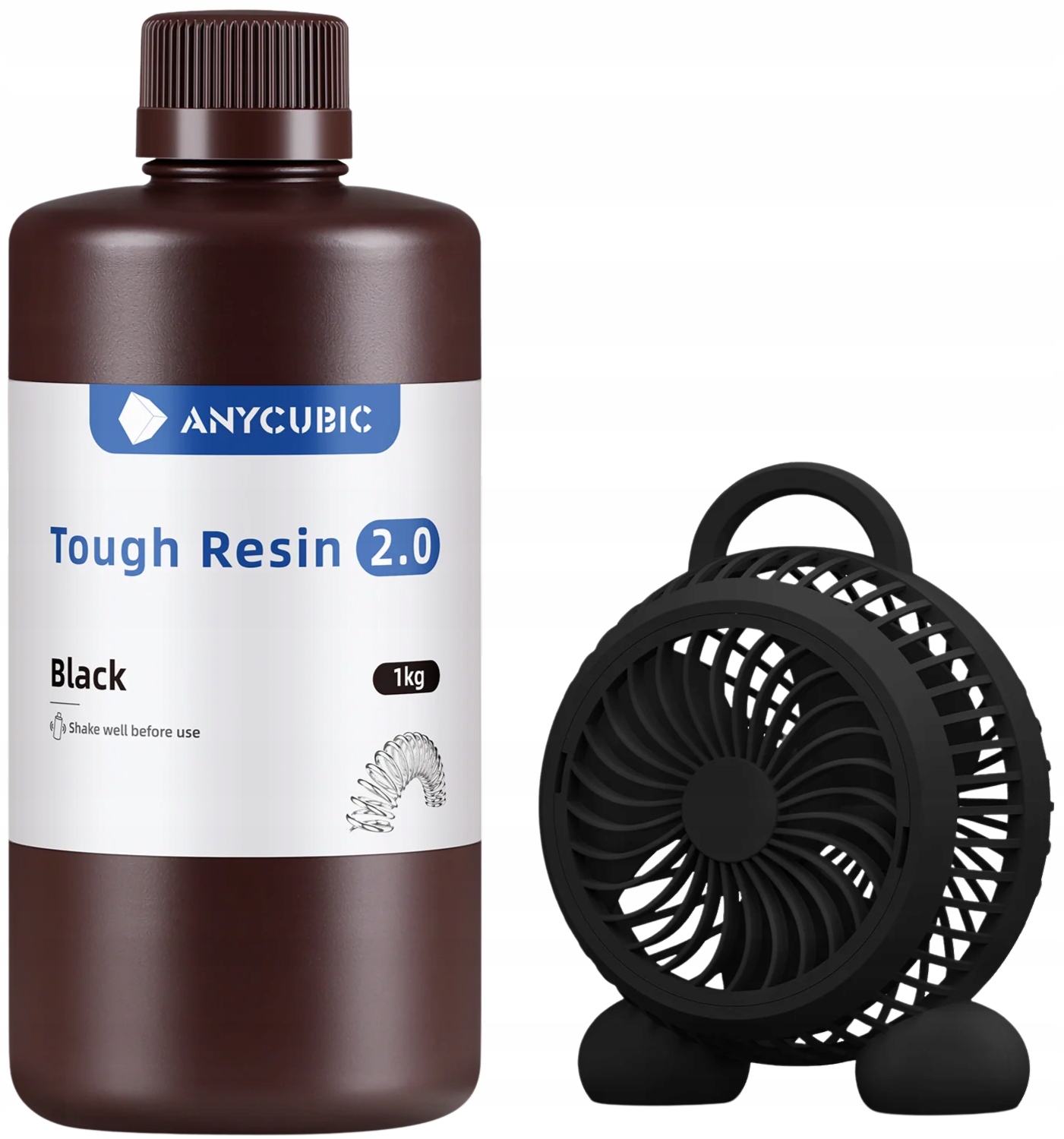 Żywica Uv Anycubic Tough 2.0 Black Czarny 1kg 1l Wytrzymała Do Drukarki 3D