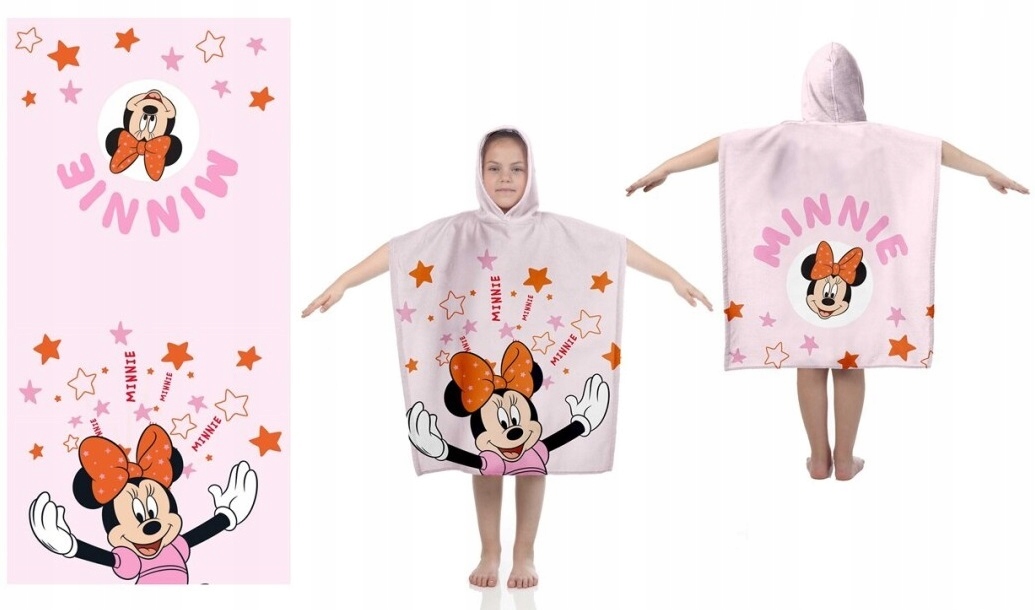 

Ręcznik Okrycie Dla Dziecka Ponczo Myszka Minnie