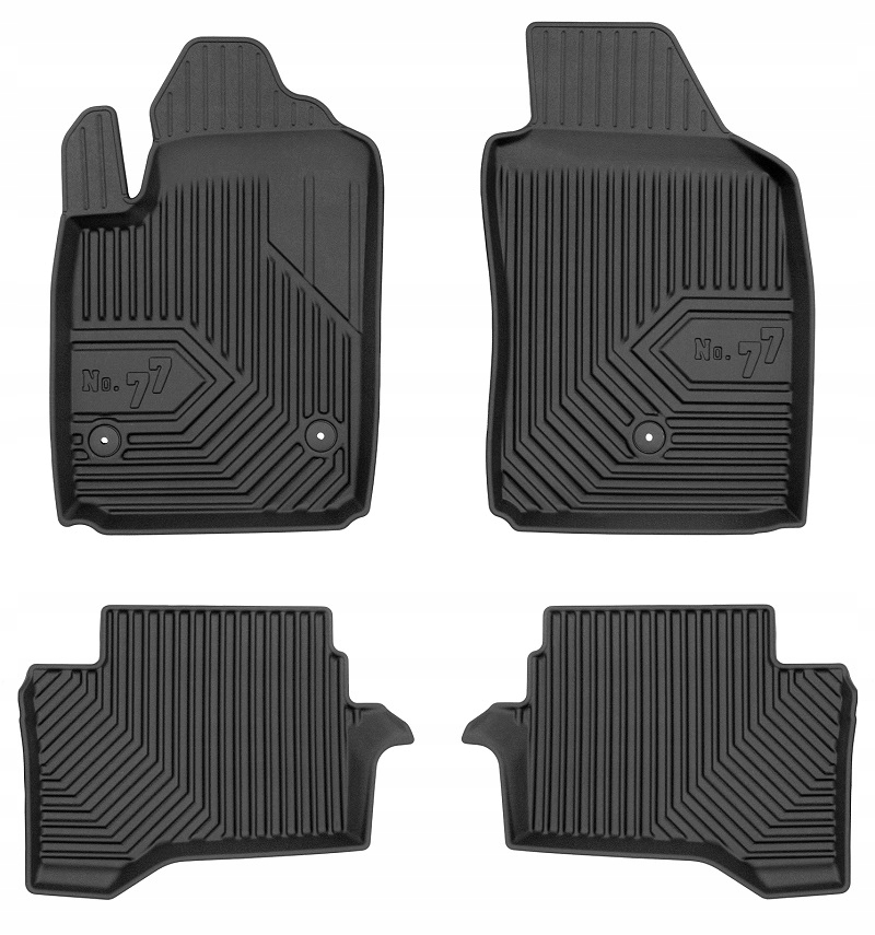 

Dywaniki Gumowe Fiat 500e 2015-2020 Korytka 77