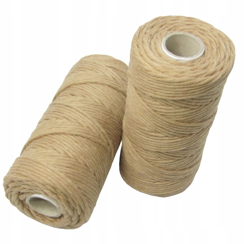 Sznurek do makramy Eco Twist skręcany 3mm Karmel