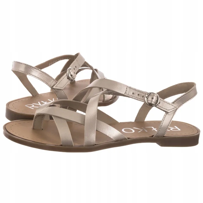 Skryane dámské sandály Ryłko Platinové BCF49_Q_ _F46 Zlaté