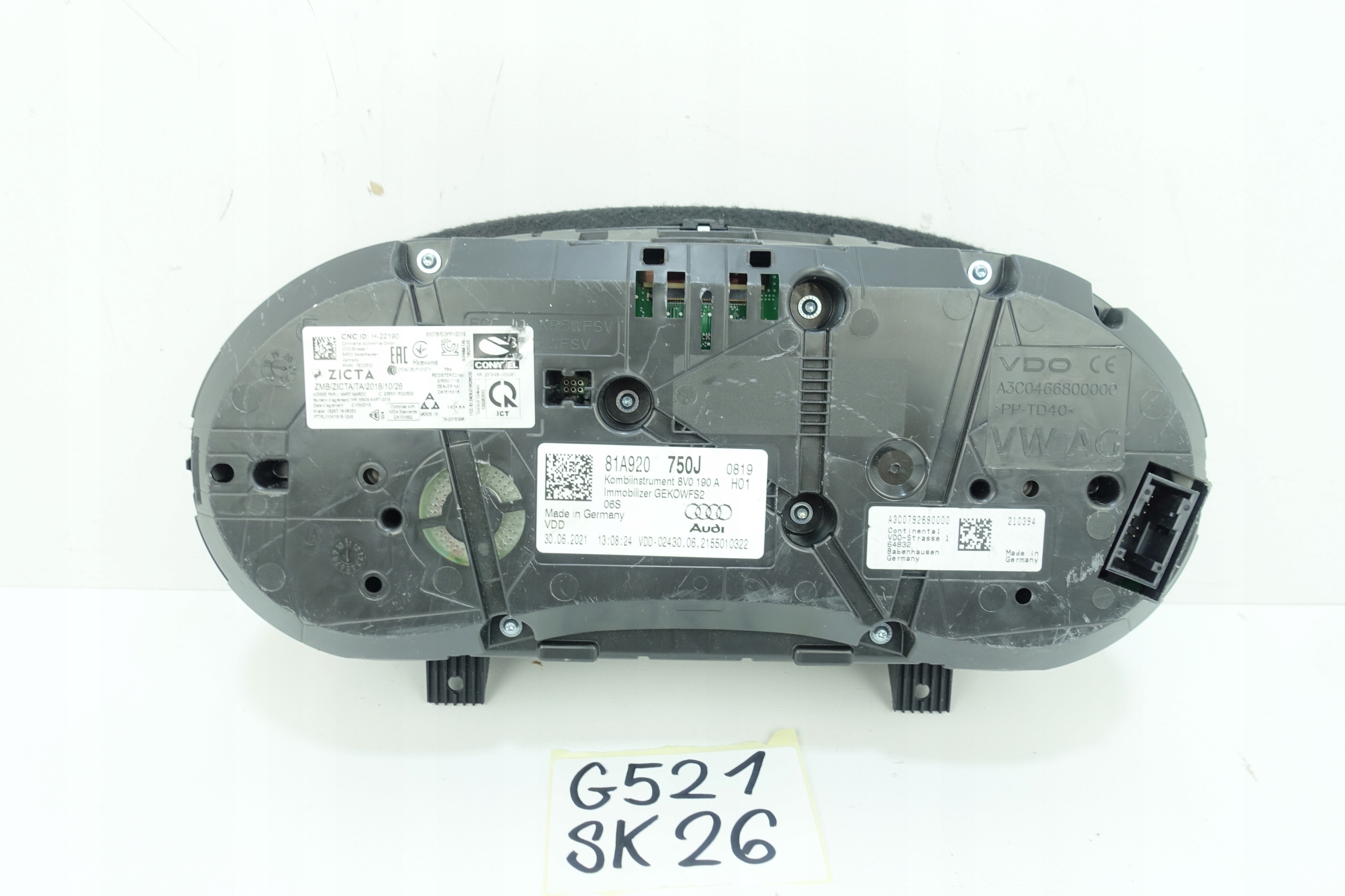 AUDI Q2 81A 2016- dials dials 81A920750J