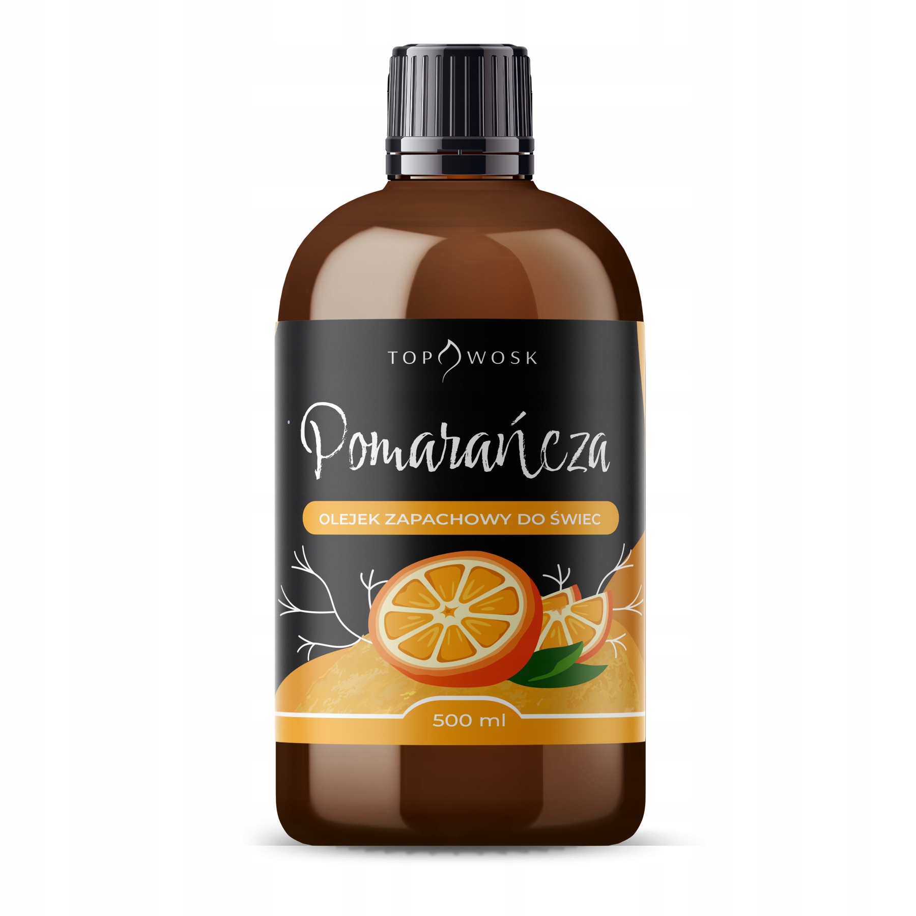Vůně do voskových svíček parafínový vonný olej Pomeranč 500 ml