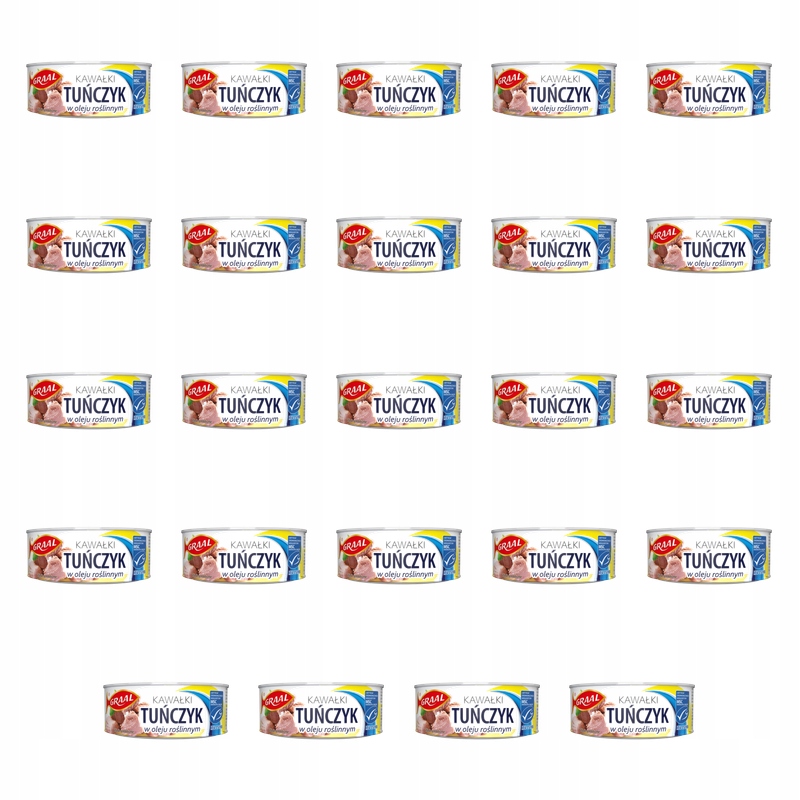 Graal Tuńczyk kawałki w oleju roślinnym 170 g X24