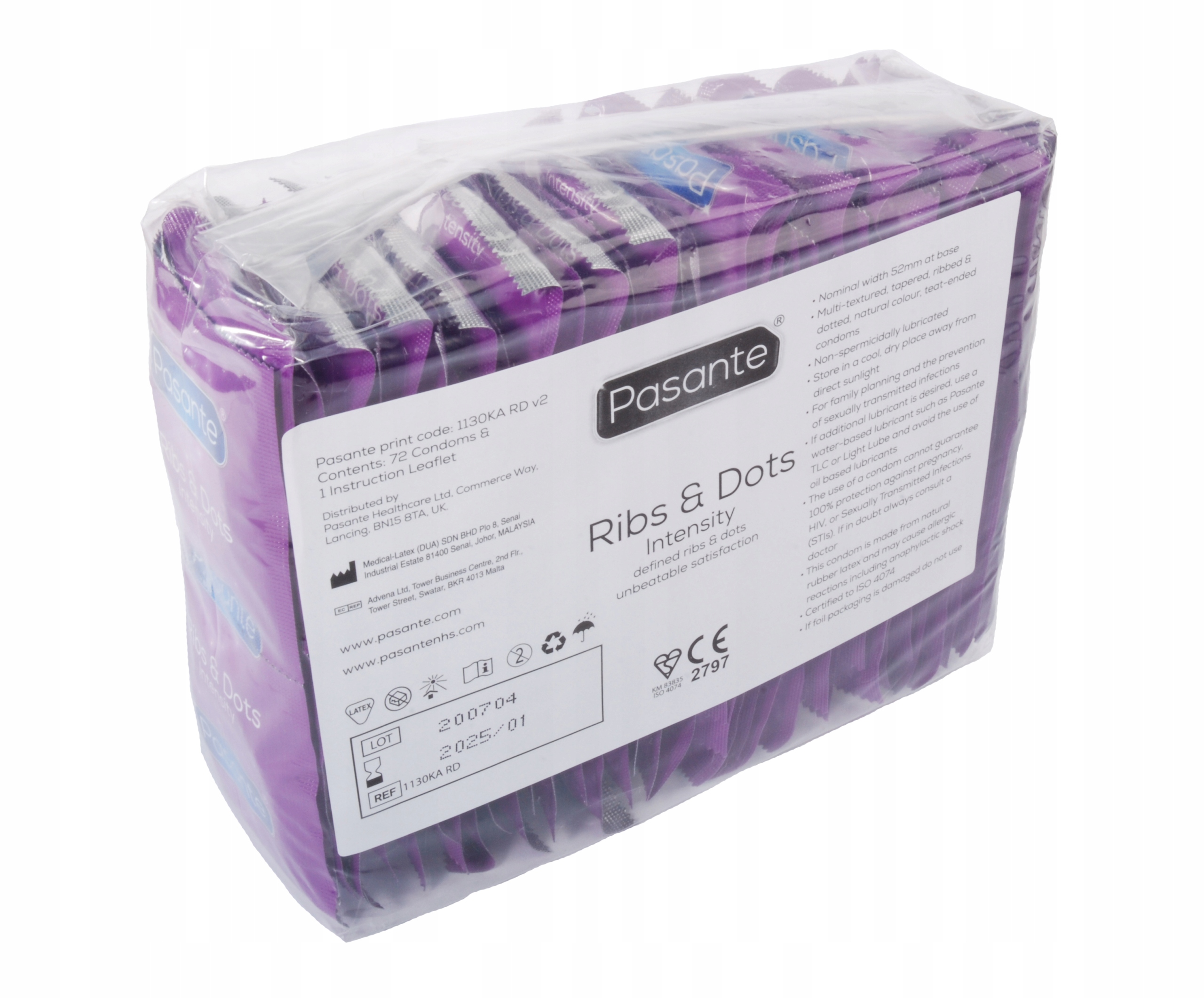 

Prezerwatywy Pasante Intensity 72 Sztuki