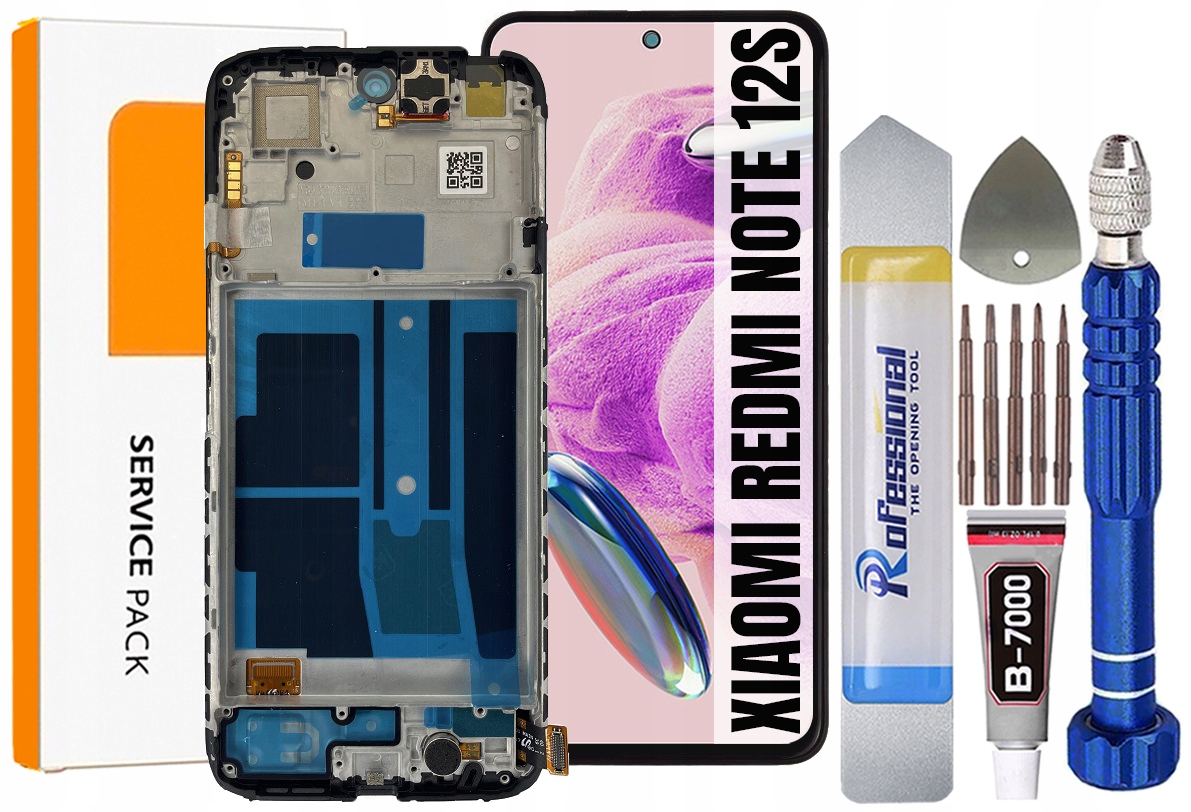 Displej Pro Xiaomi Redmi Note 12S Originál Oem Obrazovka Rámeček