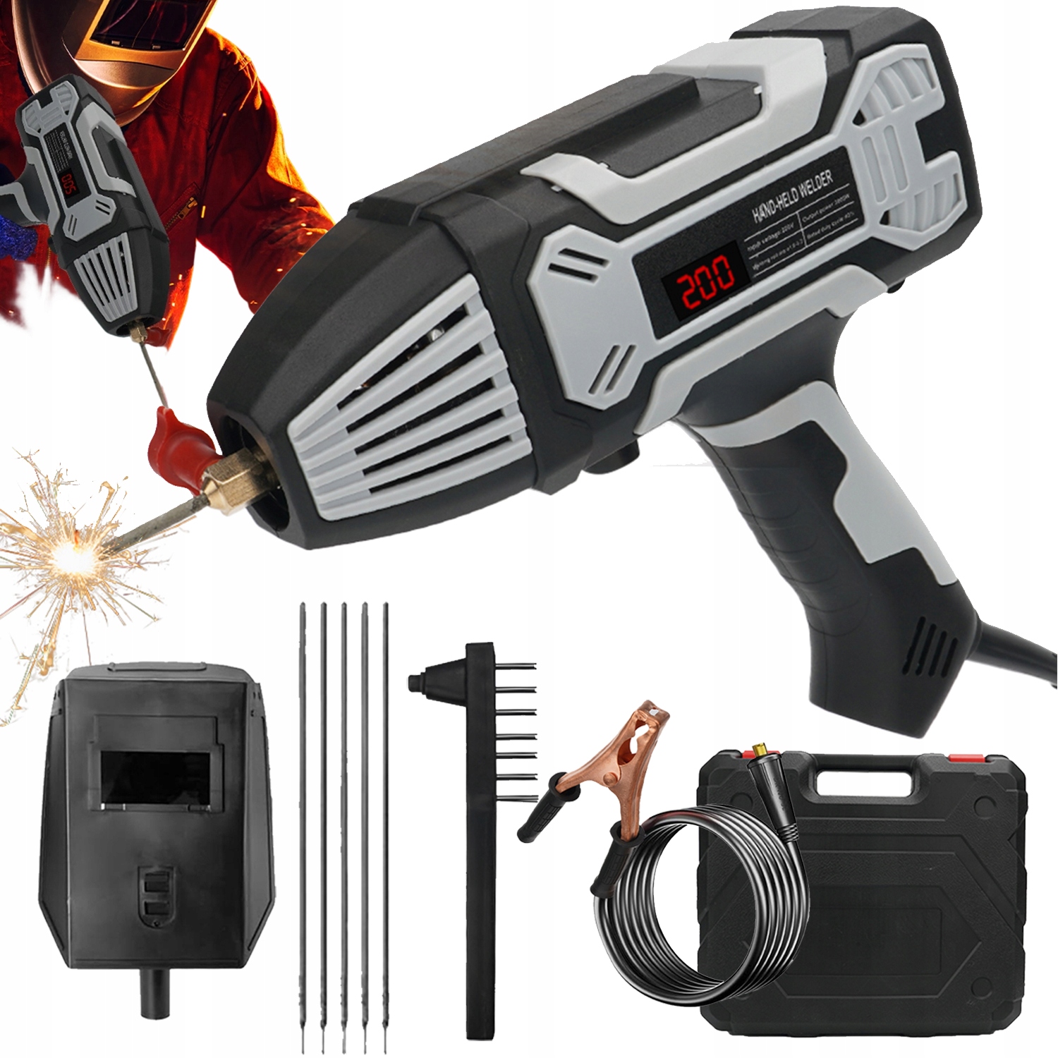 Ruční Svařovací Stroj 3000 W, Elektrický, Přenosný, Pro Elektrody 25 32 MM