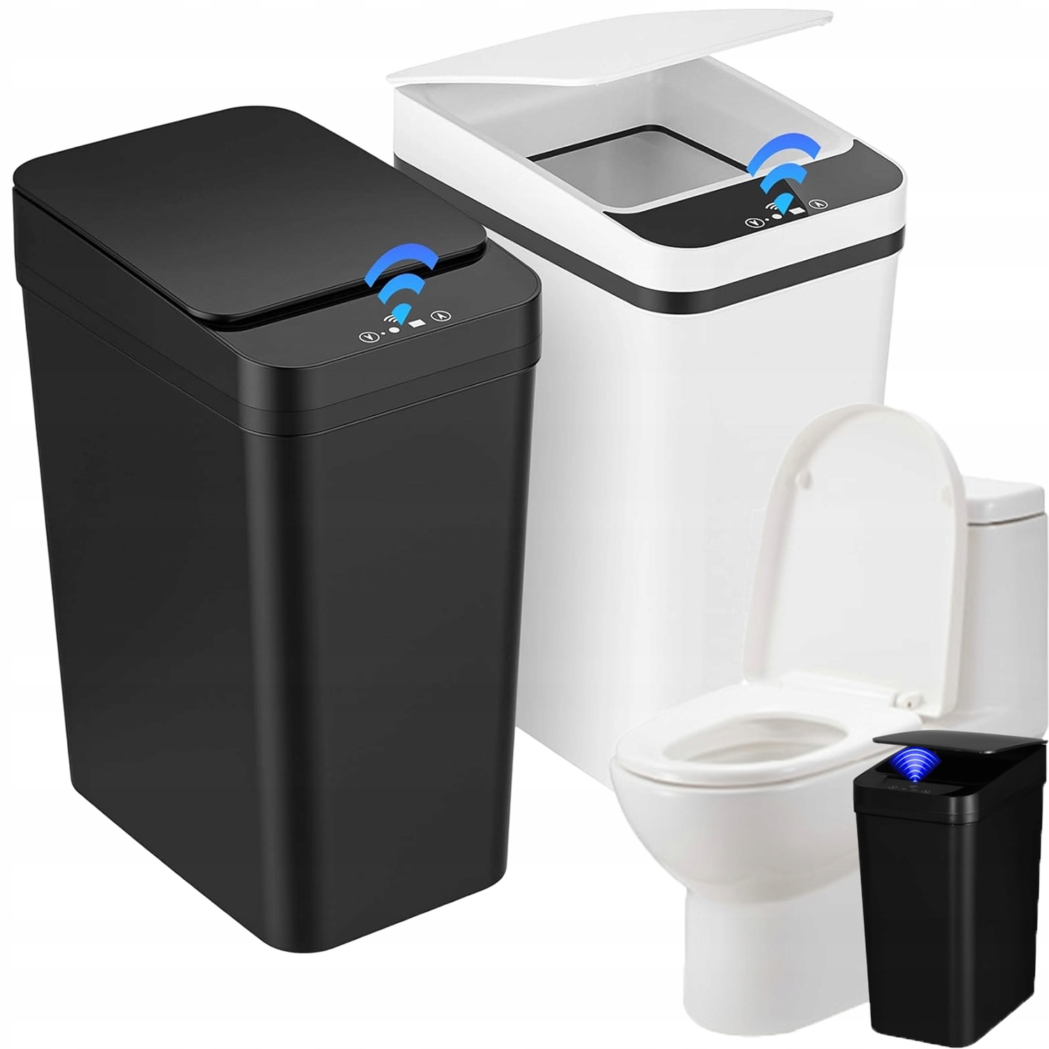 Levně Automat Odpadkový Koš Bezdotykový Odpadkový Koš Se Senzorem Dom Kancelář 12L 2KS