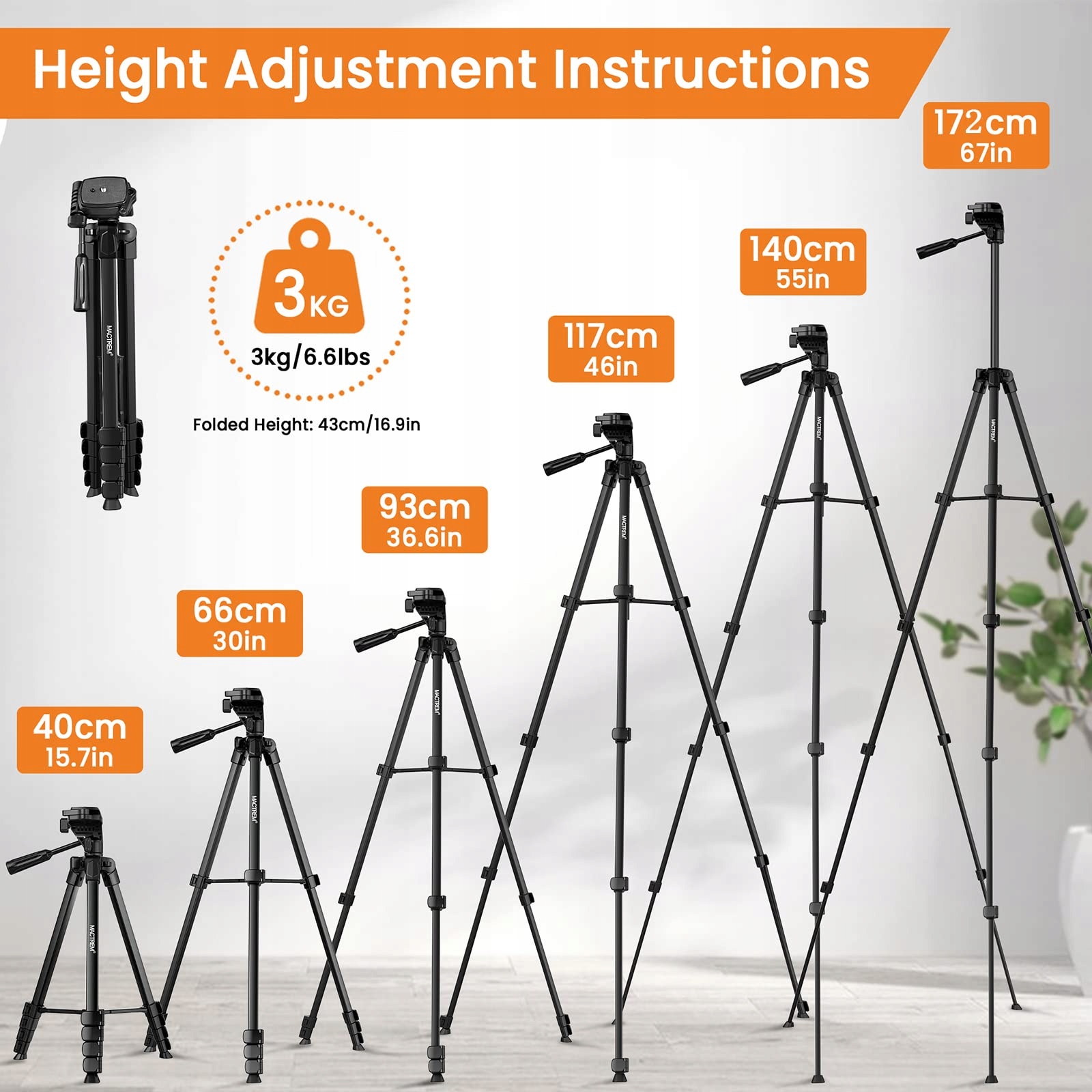 HANDY Stativ Do Telefonu i Tabletu 172cm Z Pilotem — miniatura 3