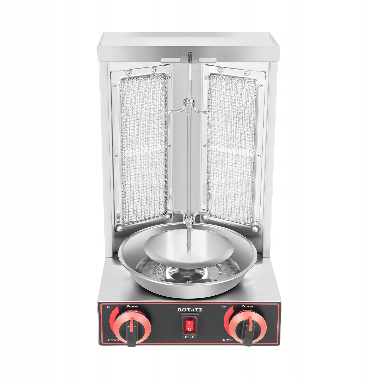 Gaz Doner Maszyna do kebaba Obrotowy szpikulec Grill Sprzęt do grillowania 220v