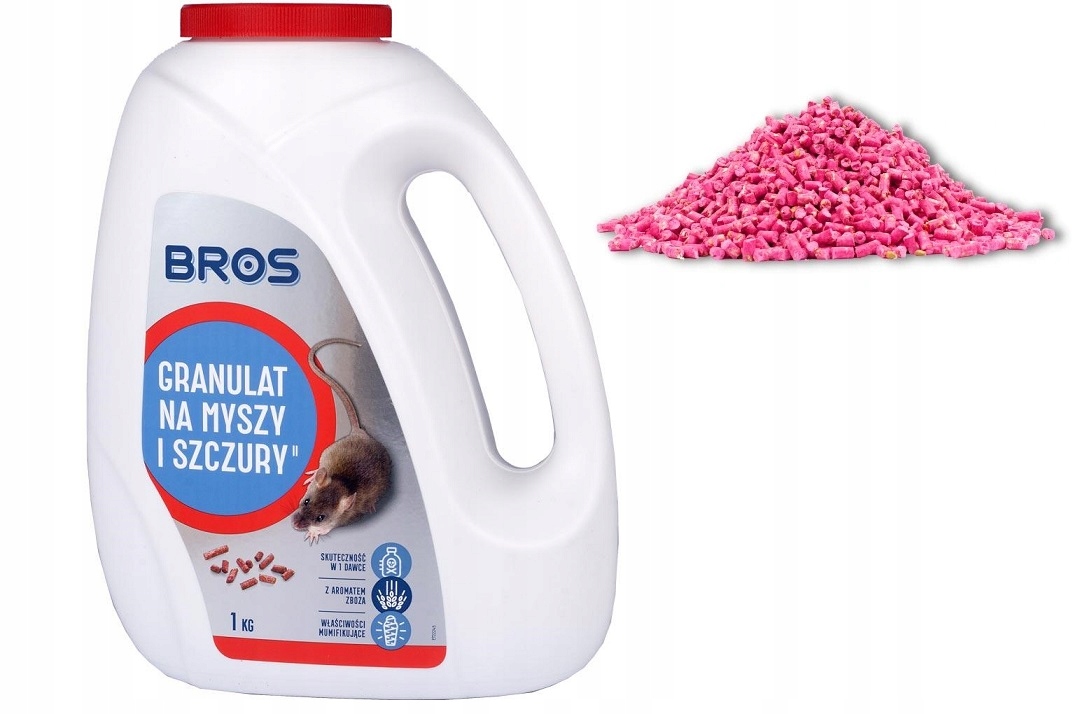 

Bros Granulat na myszy i szczury Trutka 1 kg