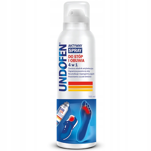 

Undofen Aktywny Spray Do Stóp i Obuwia 4w1 150 ML