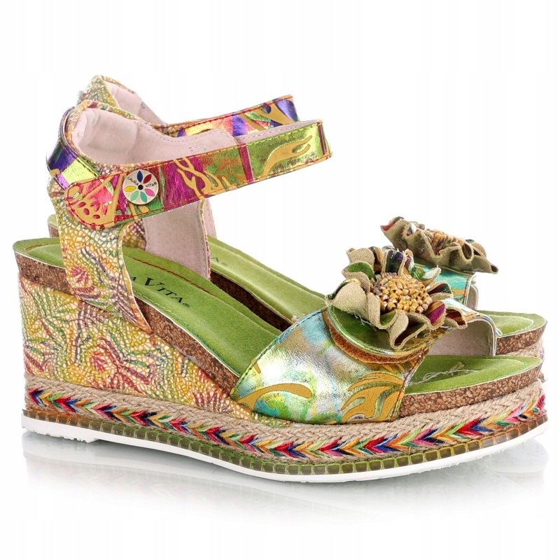 Dámské sandály Laura Vita Hacdeo 09 0006899 Moutarde SL14598-9F VEL..37