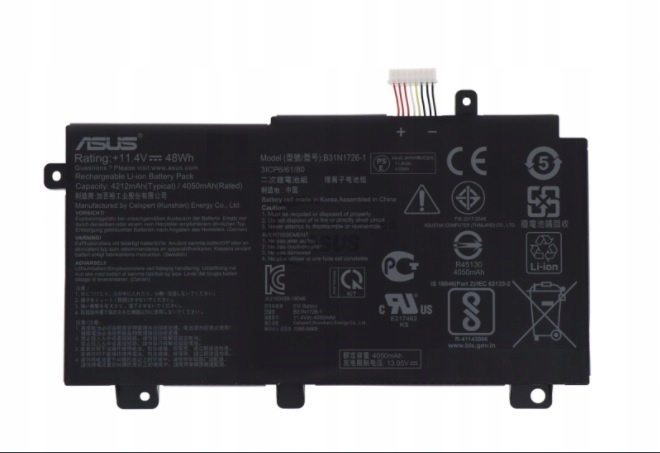 Nowa oryginalna bateria do laptopa Asus B31N1726 48Wh
