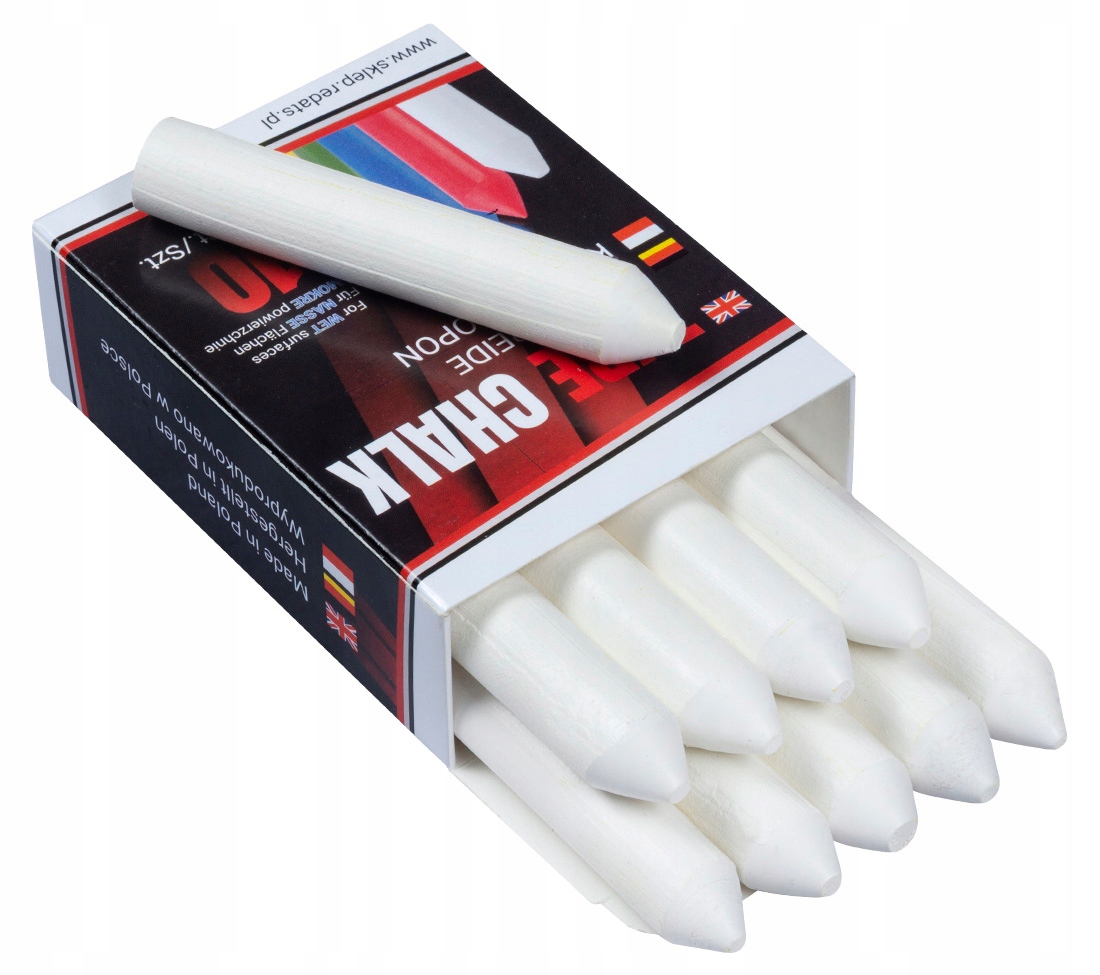 Kreda do Opon Biała Redats 10 szt Marker Pisak do Gumy Wodoodporny Zestaw