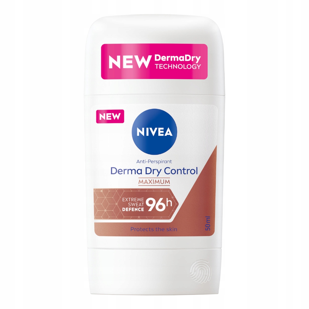 NIVEA Derma Dry Control Antiperspirant v tyčinke, 50 ml