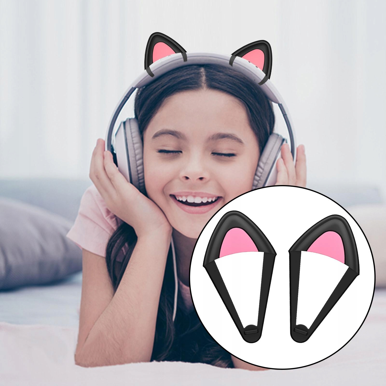 zr-2Pcs Detachable Attachment, Silicone Kolor bezbarwny