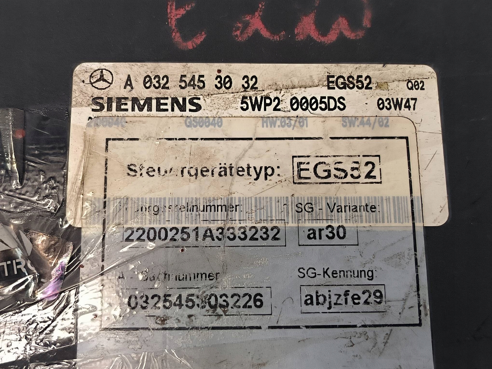 control unit gearboxes A0325453032 MERCEDES W220
