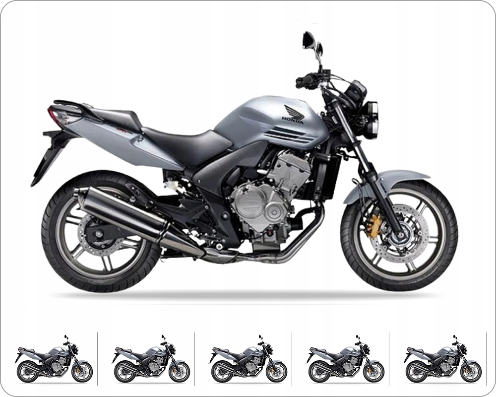 Samolepky Na Motocykl Juula Pro Honda Cbf 600 N 2007-2009 Stříbrné NHA48