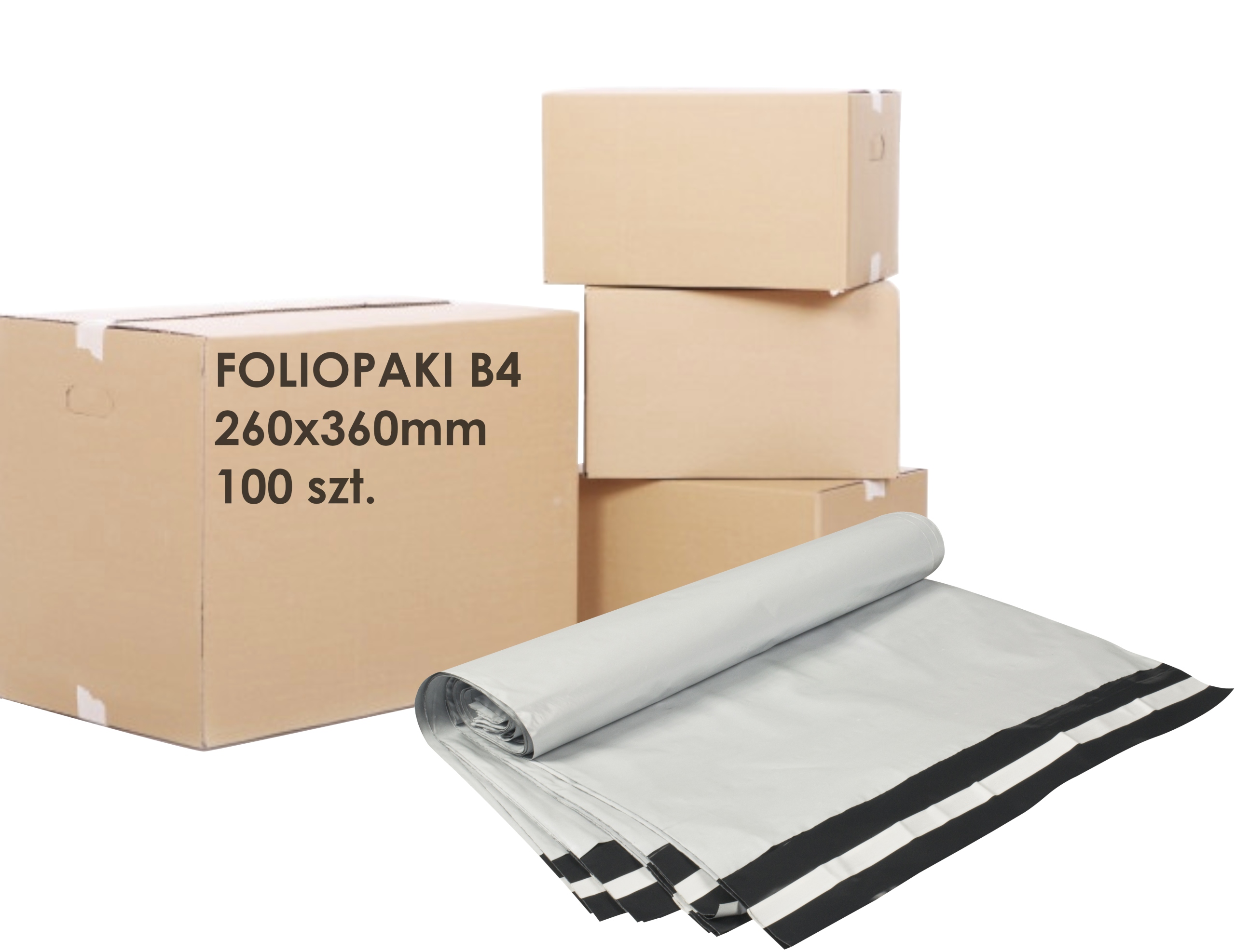 

Foliopaki Foliopak Kurierskie B4 260x360mm 100szt