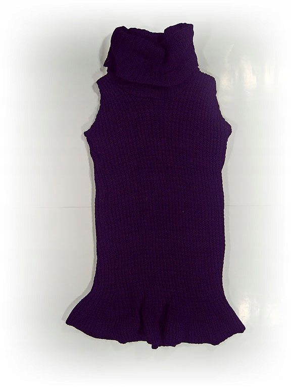 SUKIENKA WŁOSKA CIEPŁA TUNIKA SWETER GOLF SZALOWY Fason oversize