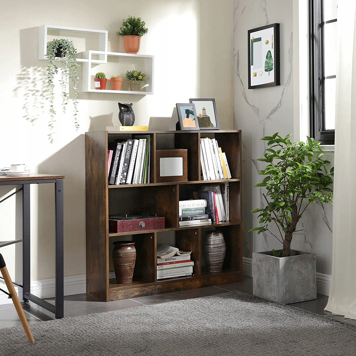 REGAŁ PÓŁKA LOFT RUSTYKALNY BRĄZ VINTAGE 97,5 x 100 x 30 cm EAN (GTIN) 6955880316670