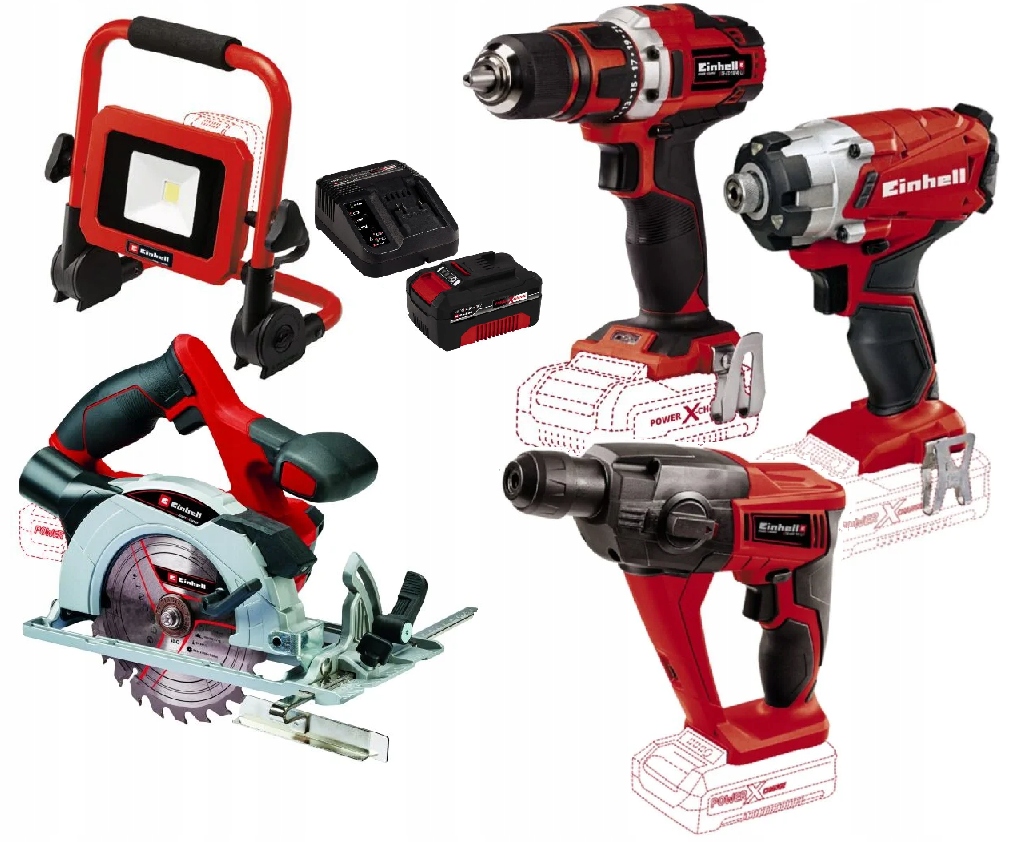 Einhell Sada Elektrického Nářadí 4,0AH 18V Aku Vrtačka Ostatní