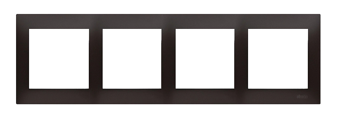 

Ramka poczwórna 4-krotna czarna Simon54 Premium