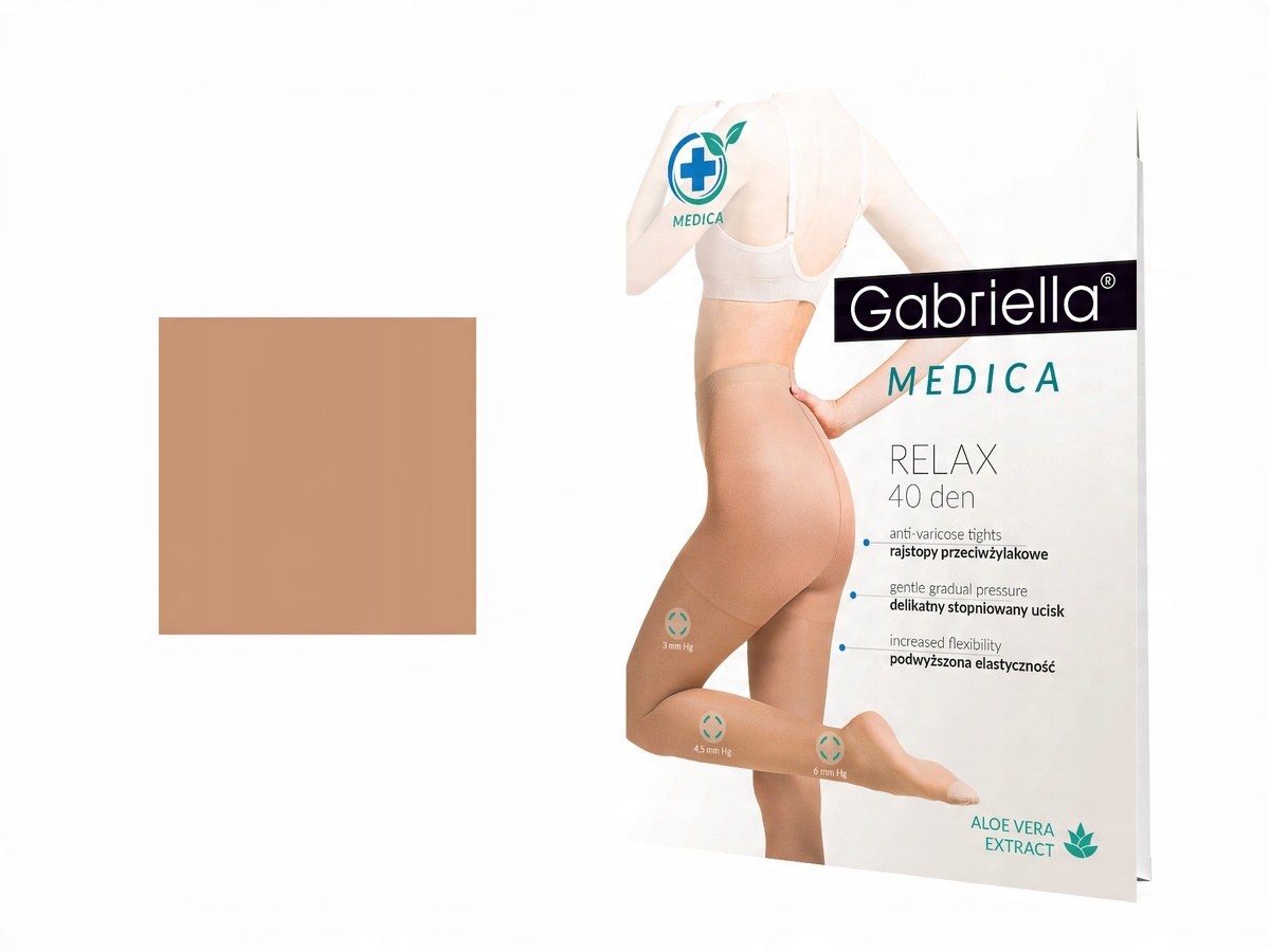 

Rajstopy przeciwżylakowe Relax 40 den Beige 4