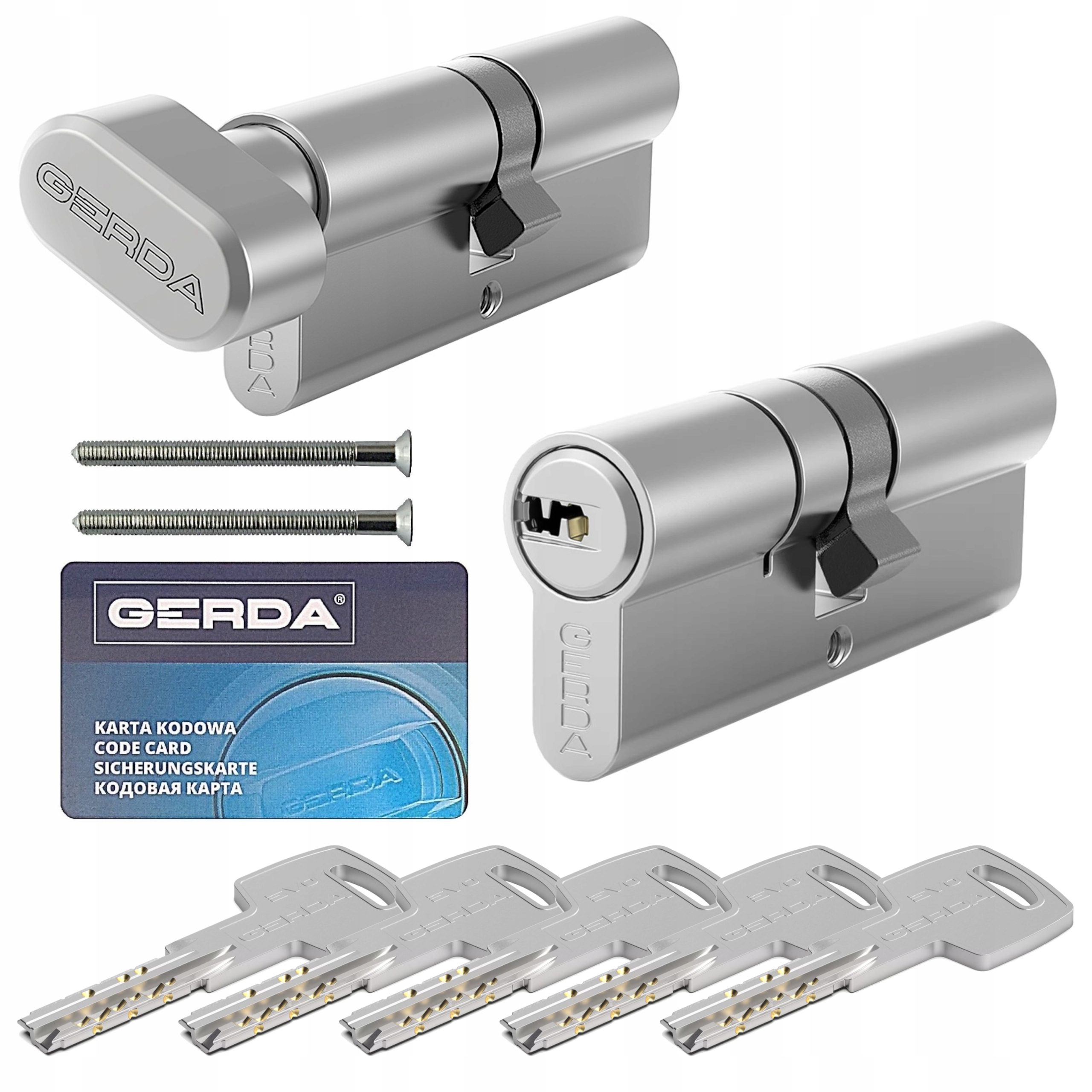 sada vložek Gerda Evo 30/40 G30/40 s niklovým knoflíkem