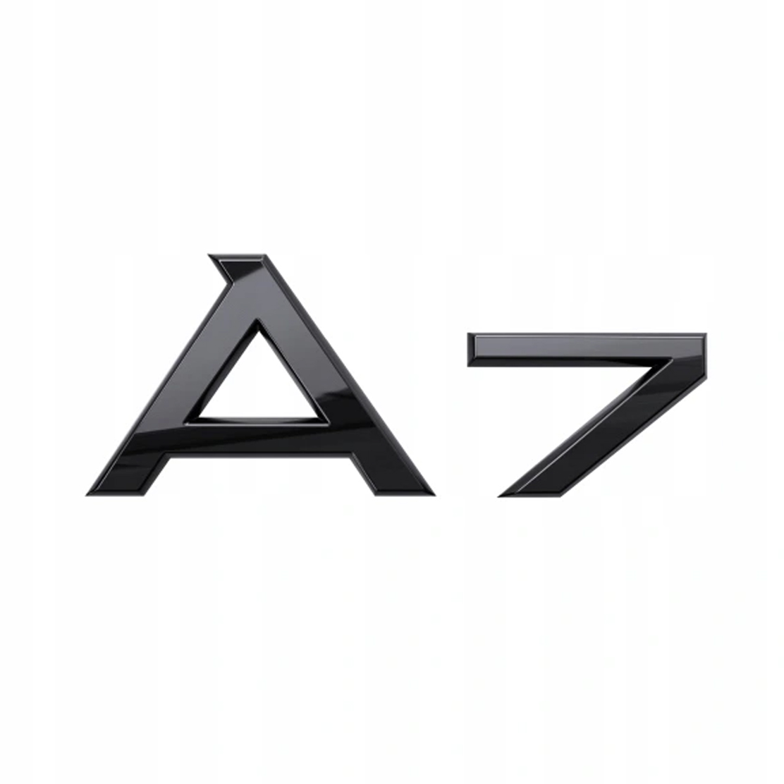 Emblemat Audi Znaczek Tył A7 Klapa Tył Czarny Połysk Shadow Nowy Logo Napis