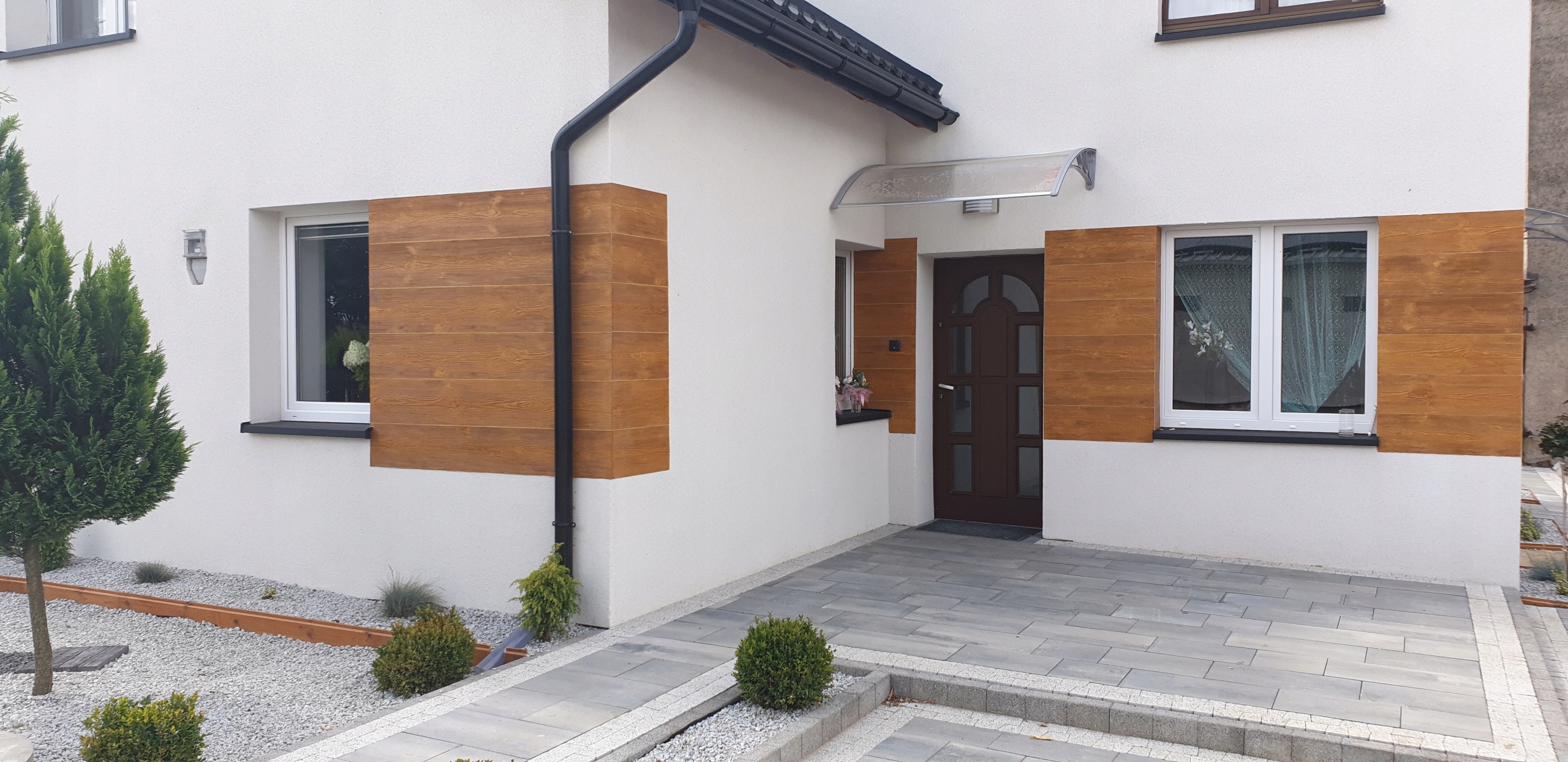 DESKA ELEWACYJNA ELASTYCZNA - m2 - ZŁOTY DĄB Szerokość produktu 23.4 cm