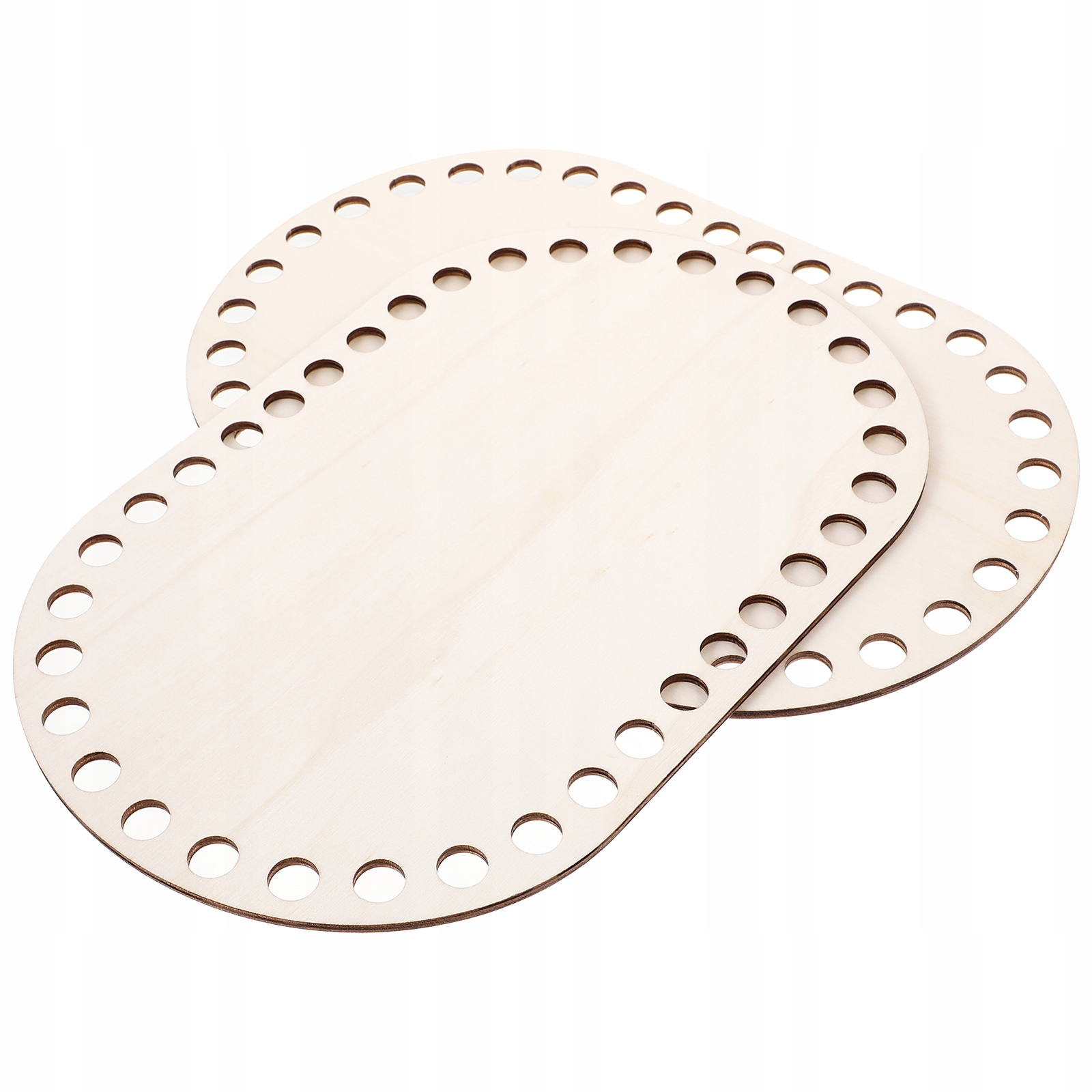 WOODEN BLANK SOLID CROCHET BASKET BASE DECOR 2 Materiał inny