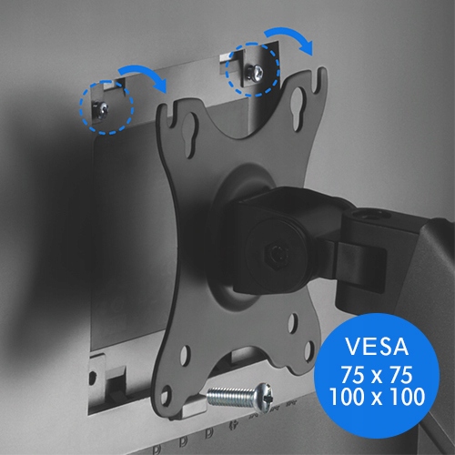 Uchwyt ścienny na monitor Ramię do monitora do ściany 17"-32" Sense7 Liczba mocowanych monitorów 1