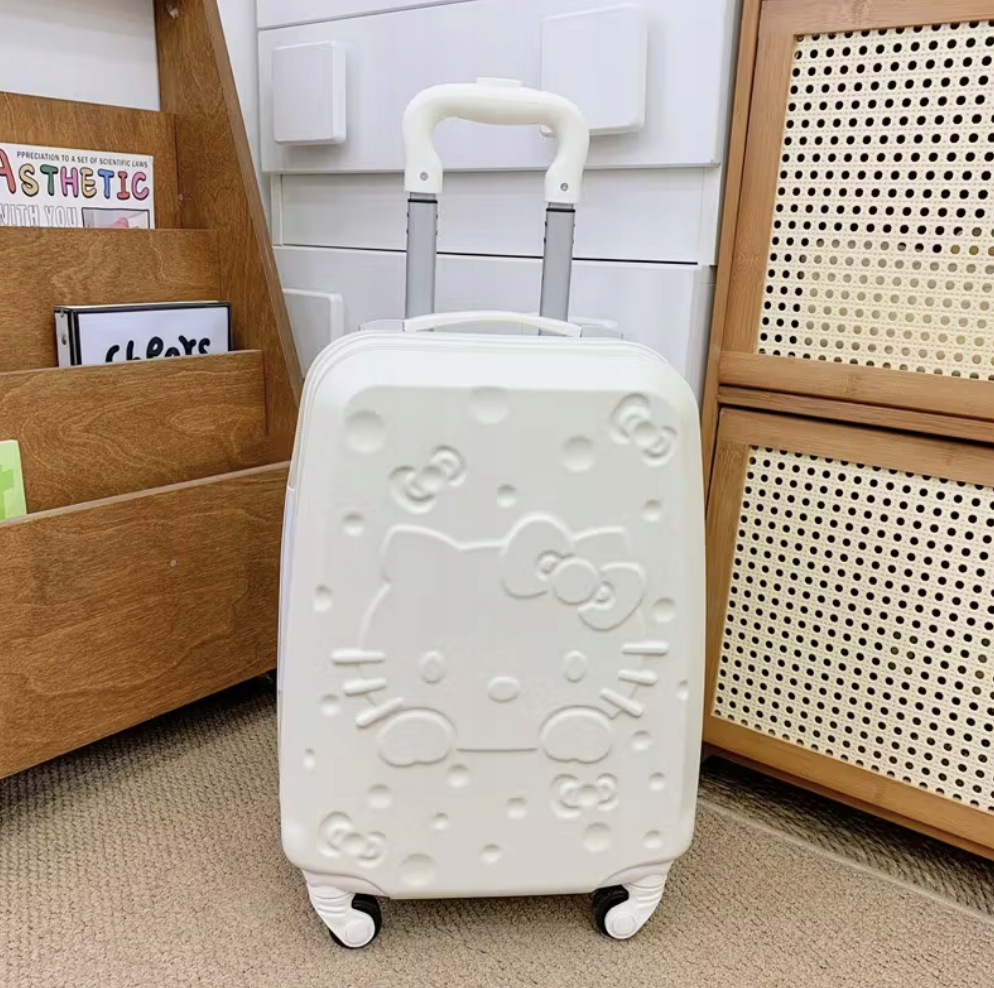 Biała Walizka twarda kabinowa Abs Hello Kitty You are Cute 35 l Biel mała
