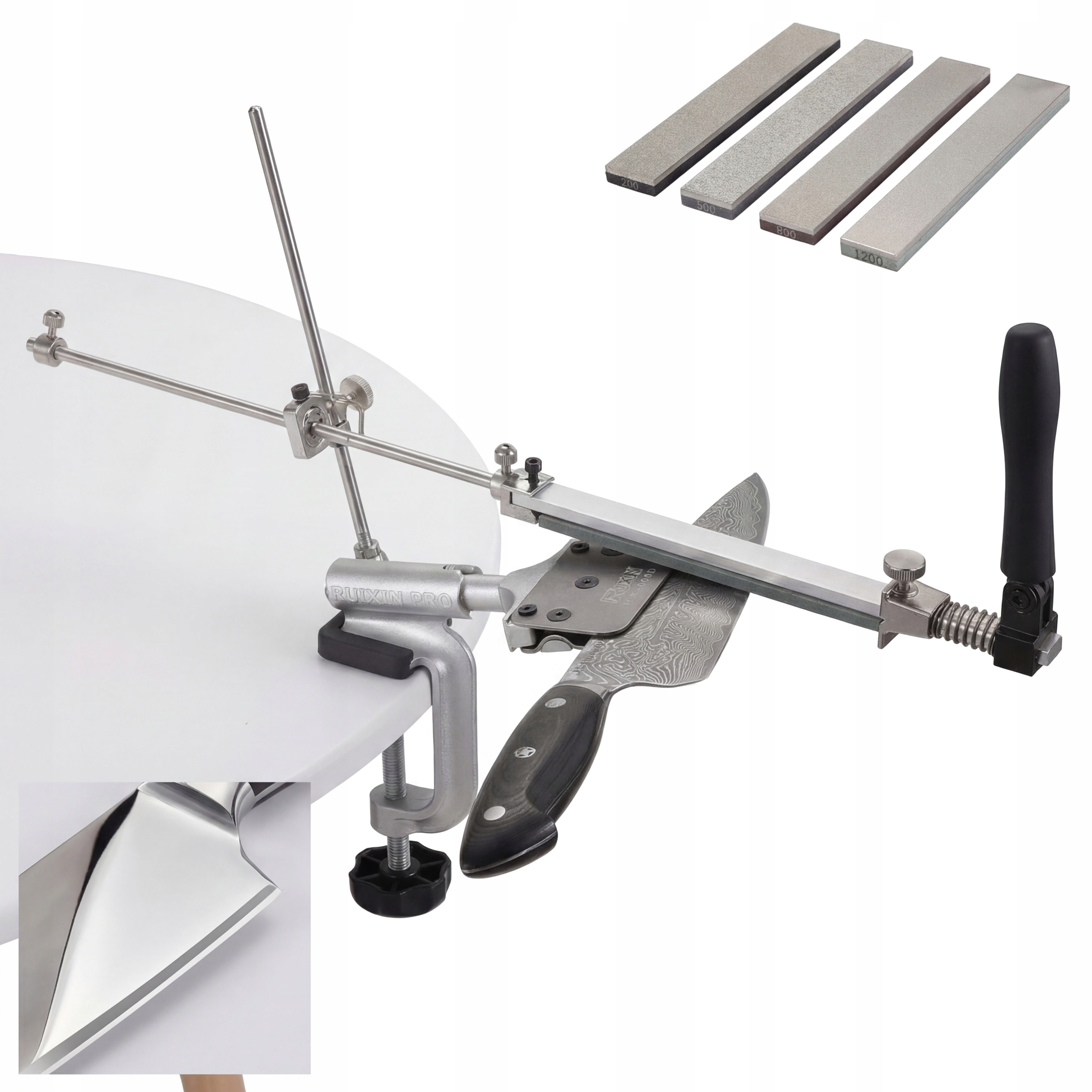 Diamentowy System Ostrzałek Do Noży Ruixin Kamienie Regulacja Kąta 200-1200