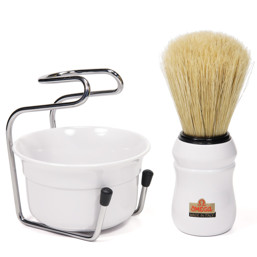 Omega zestaw do golenia biały 49.18 Shaving SET (3-in1) EAN (GTIN) 8001673986761