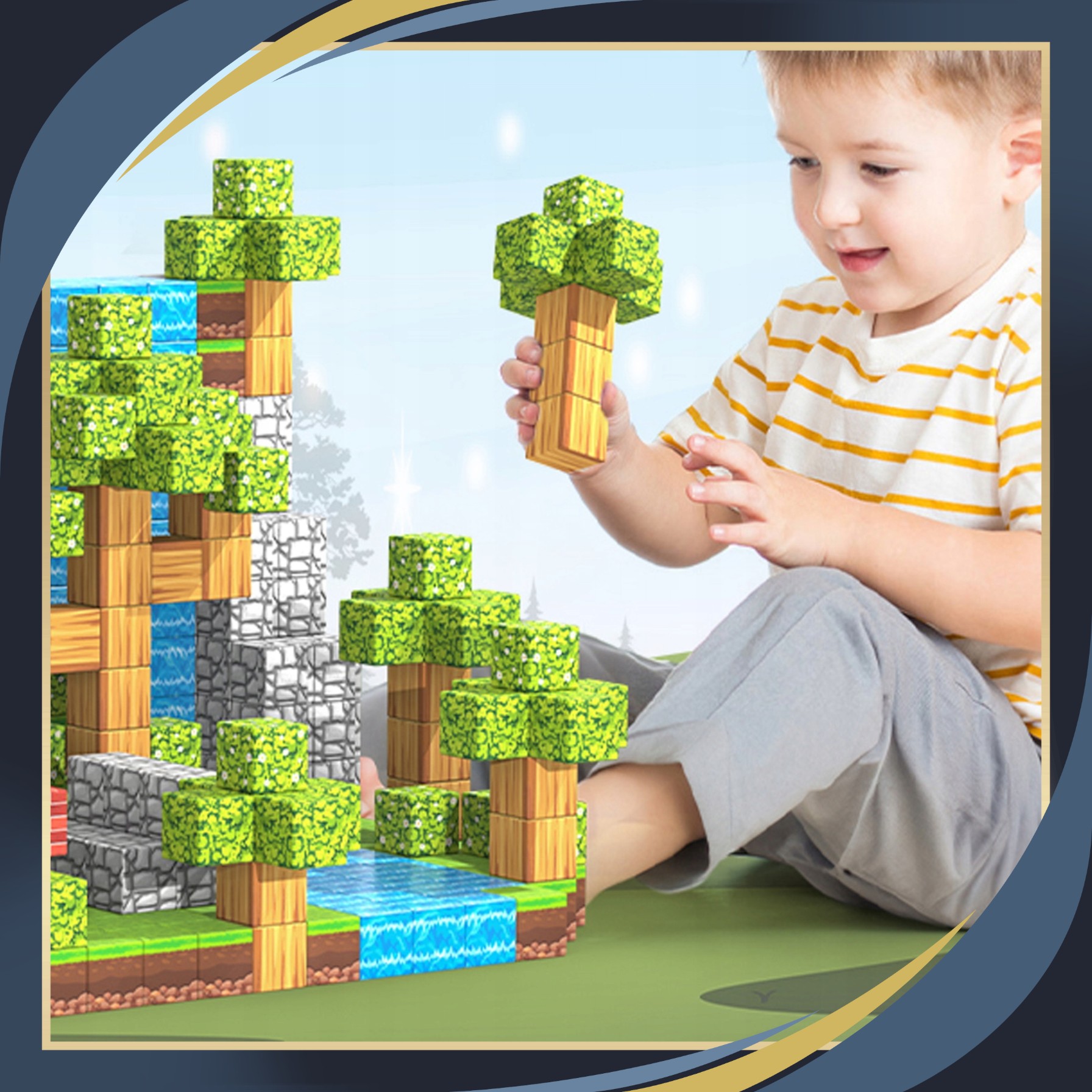 MAGNETINĖS KALADĖLĖS konstravimo dovana vaikams 200 KALADĖLIŲ 6 ŽMONĖMS Medžiaga metalas plastikas