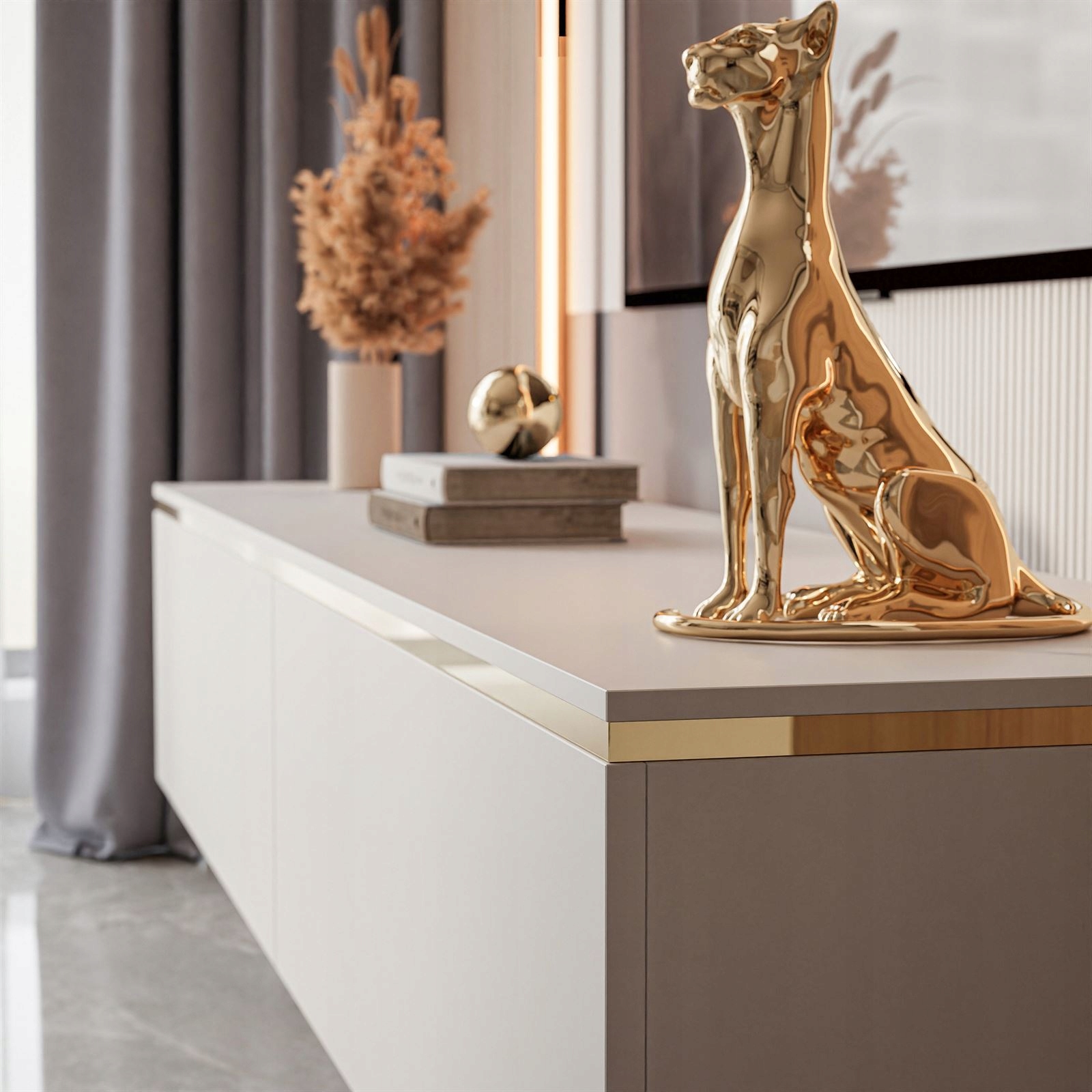 Szafka RTV AURORA wisząca kaszmir Marka Lukmebel