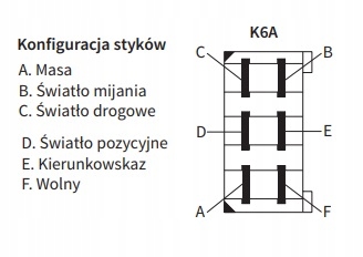 REFLEKTOR Z OBUDOWĄ H4/4F LEWY Z KIERUNKOWSKAZEM Numer katalogowy części REPR2.42740.02